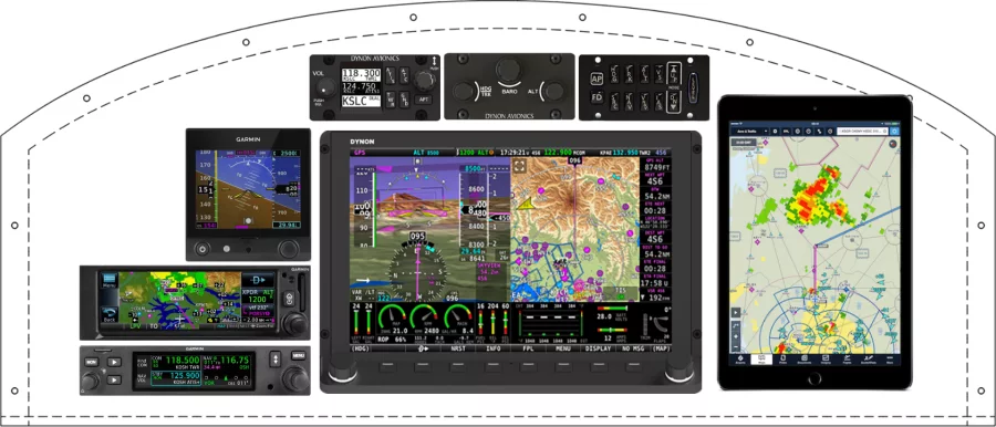 An Team Rocket Aircraft F1 Rocket instrument panel design