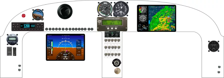 A Viking Aircraft Dragonfly instrument panel design