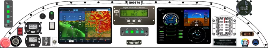 A Sonex Aircraft Sonex B instrument panel design