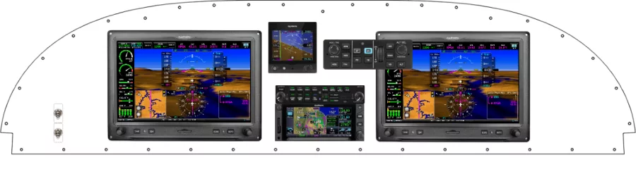 An Van's Aircraft RV-10 instrument panel with the Garmin G3X Touch