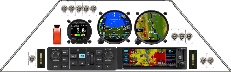 A Sonex Aircraft SubSonex instrument panel design