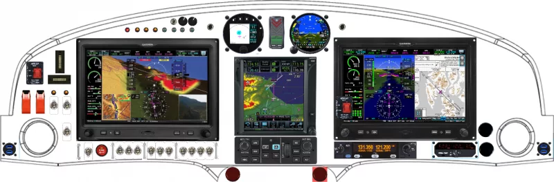 A Bristell / BRM AERO Classic instrument panel design
