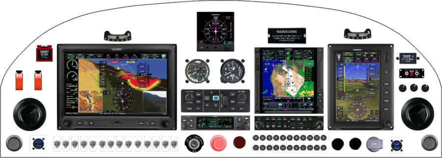 A Zenith Aircraft Company STOL CH801 instrument panel design