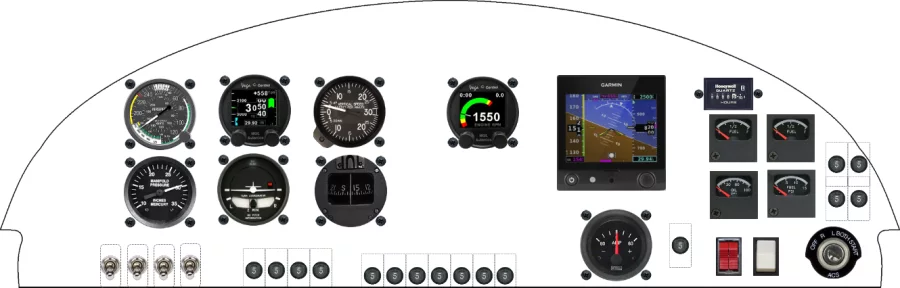 A Stolp Starduster Starduster II instrument panel design