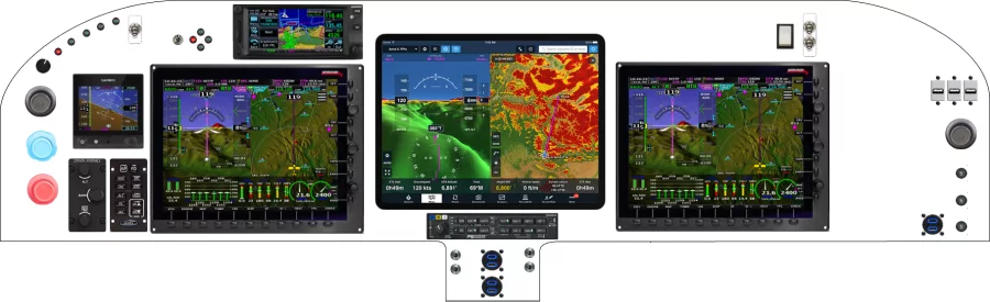 A Velocity Aircraft Velocity instrument panel design