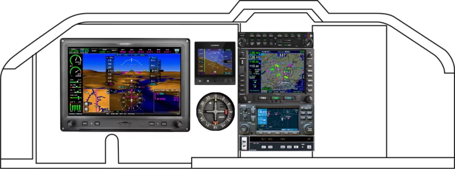 An Mooney M20J instrument panel design