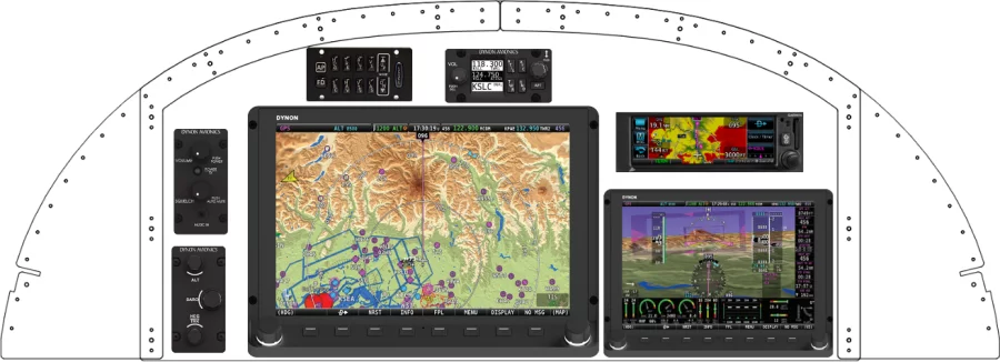 An Van's Aircraft RV-8 instrument panel design