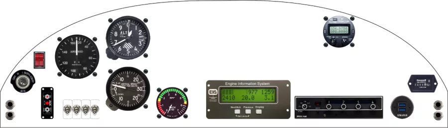 An Avid Aircraft MK-4 instrument panel design