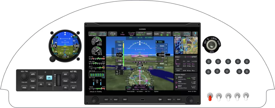 An Van's Aircraft RV-4 instrument panel design