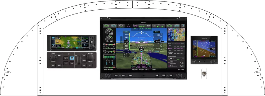 An Van's Aircraft RV-8 instrument panel design