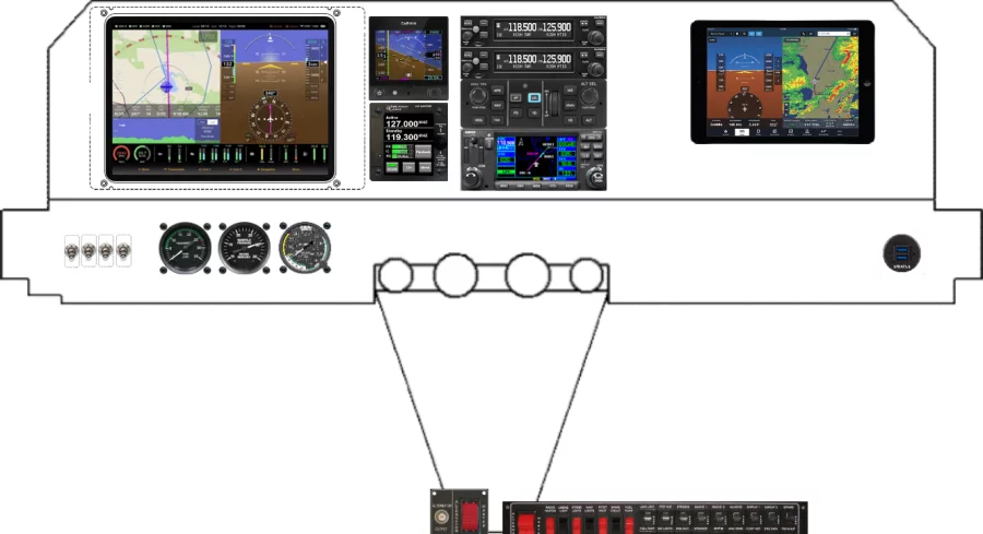 A Bede Corp BD-4 instrument panel design
