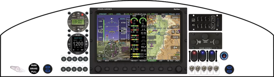 A Bearhawk Aircraft Patrol instrument panel design