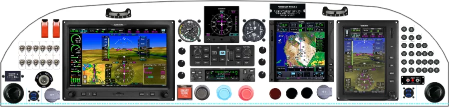 A Bearhawk Aircraft Model 5 instrument panel with the Garmin G3X Touch