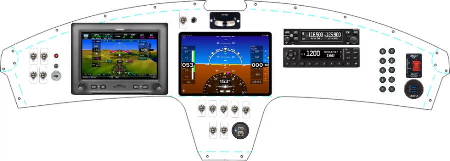 A SkyReach Bushcat instrument panel design