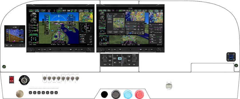 A Cessna 182P, Q, R, R182, TR182 instrument panel design