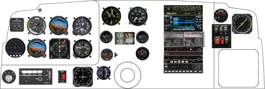 An Beechcraft A36 instrument panel design