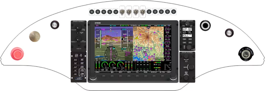 An CubCrafters EX-3 instrument panel design