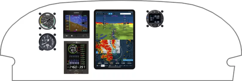 A CubCrafters Carbon Cub instrument panel design