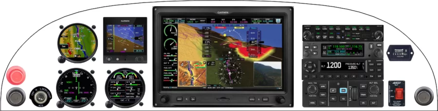 A Zenith Aircraft Company STOL CH 701 instrument panel design