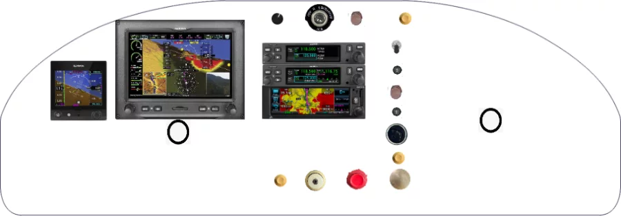 A Beechcraft Model 18 instrument panel design