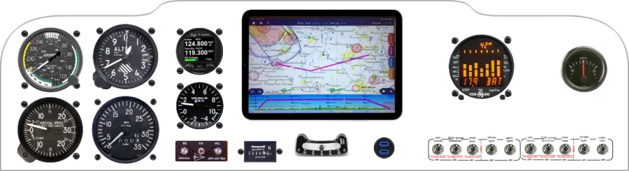 A American Champion Citabria instrument panel design
