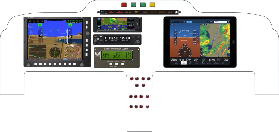 An instrument panel design with the GRT Avionics Horizon