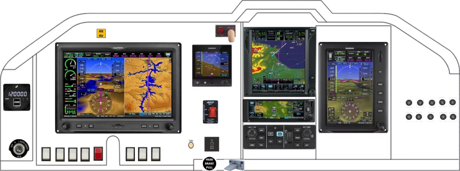 An Mooney M20k instrument panel design