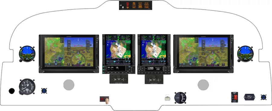 A Piper Aircraft PA-46-500 instrument panel design