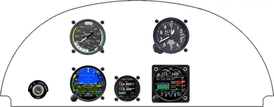 An Aviat Aircraft S1/S2 instrument panel design