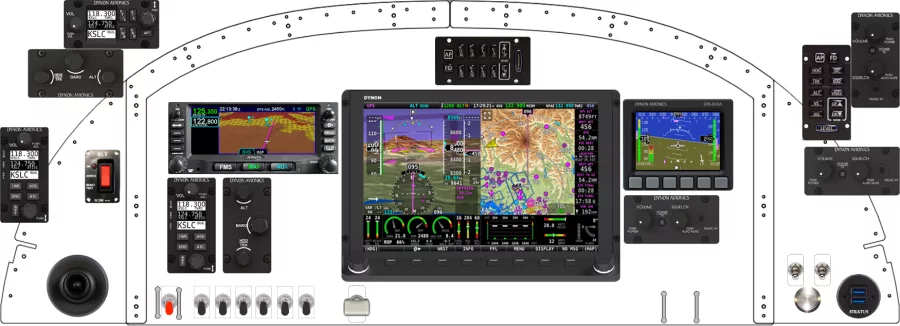 An Van's Aircraft RV-8 instrument panel design