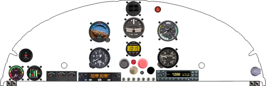 An ERCO Ercoupe instrument panel design