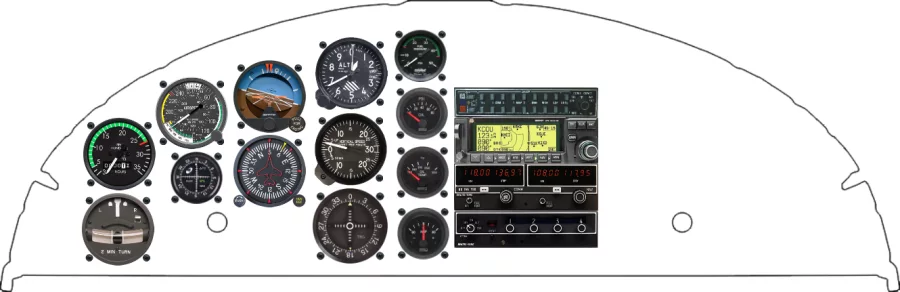 An ERCO Ercoupe instrument panel design