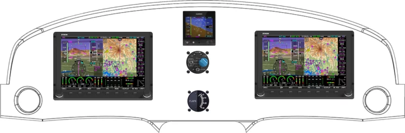 A Bristell / BRM AERO Classic instrument panel design