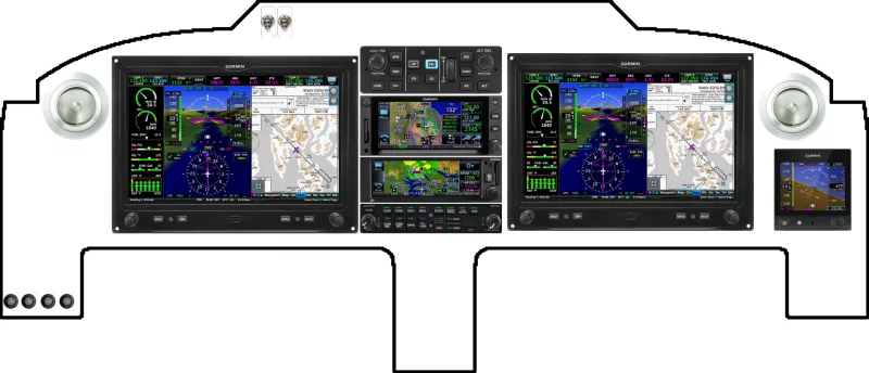 A Cozy Aircraft Cozy III instrument panel design
