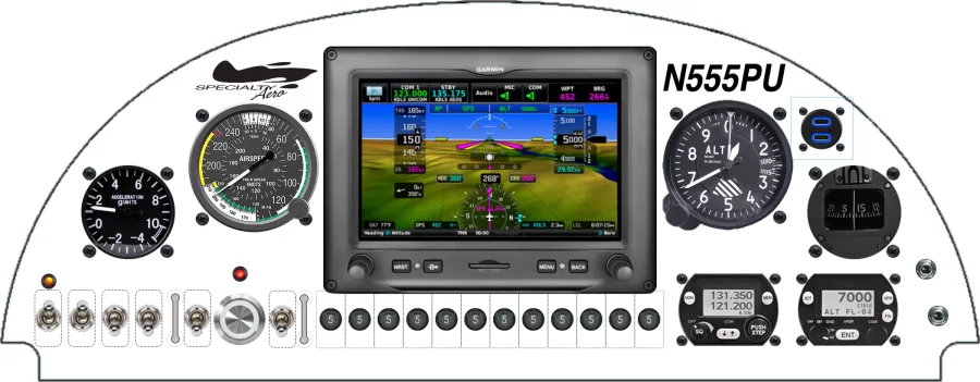 An Aviat Aircraft S1/S2 instrument panel design