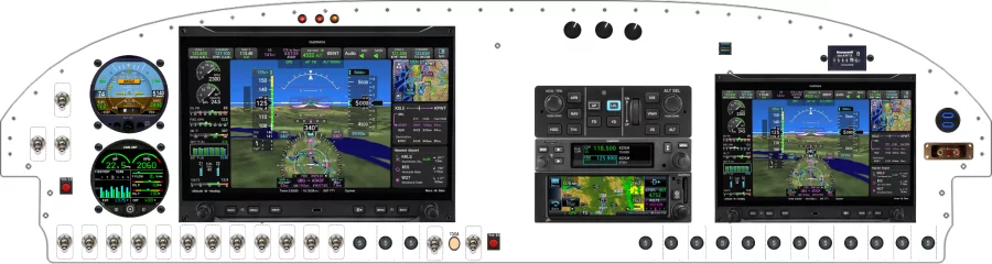 An Van's Aircraft RV-7/9 instrument panel design