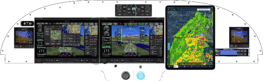 An Van's Aircraft RV-10 instrument panel design