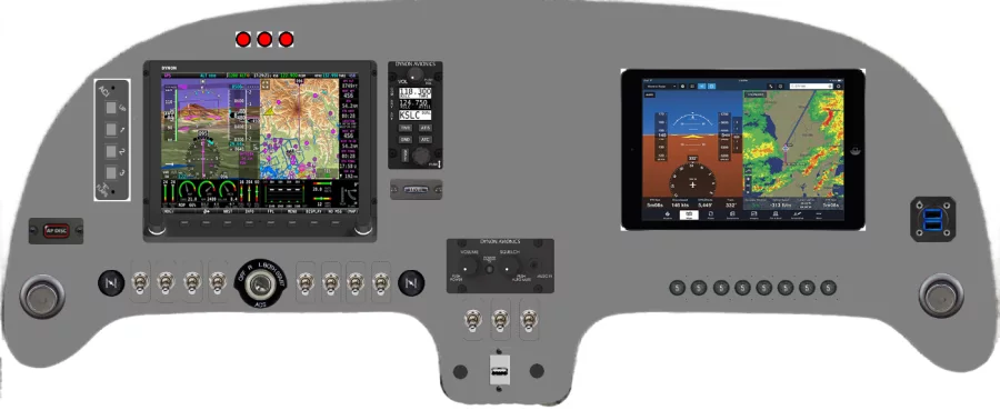A Jabiru Aircraft J430 instrument panel design