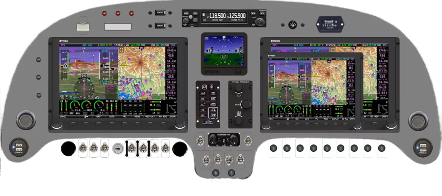 A Jabiru Aircraft J430 instrument panel design