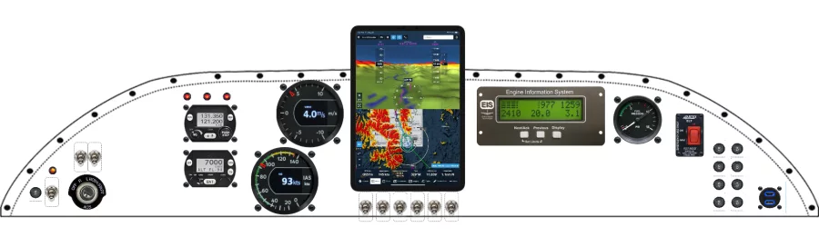 A Sonex Aircraft Sonex B instrument panel design