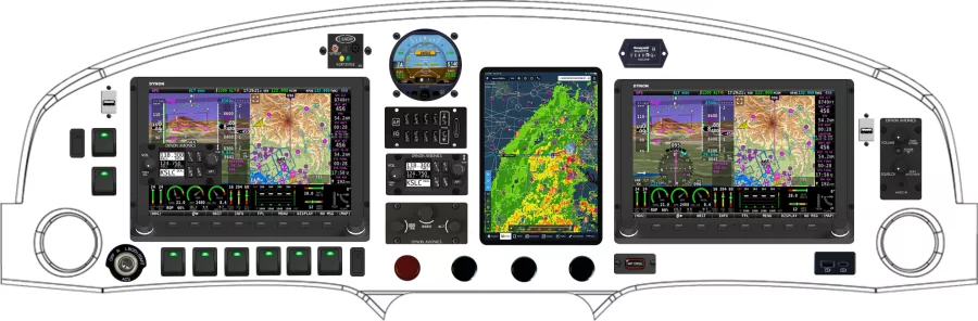 A Bristell / BRM AERO Classic instrument panel design