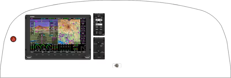A Kitfox Aircraft Model 5/7 instrument panel with the Dynon SkyView HDX