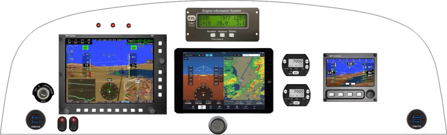 A Kitfox Aircraft Model 5/7 instrument panel design