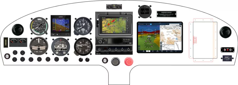 A nV Aerospace KR2 instrument panel design