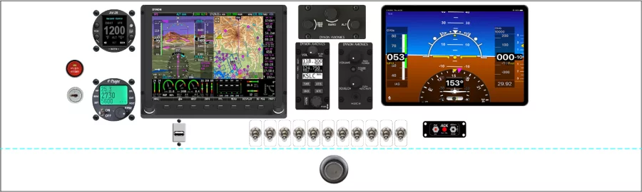 A Just Aircraft Highlander instrument panel design