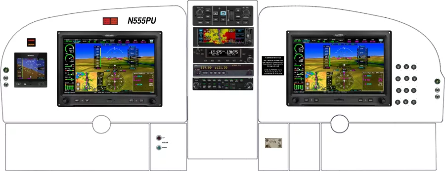 A Cessna 337 Skymaster instrument panel design