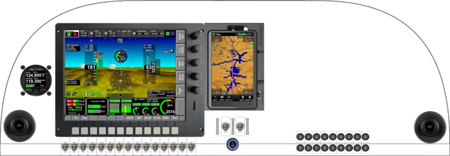 A Thorp T-18 instrument panel design