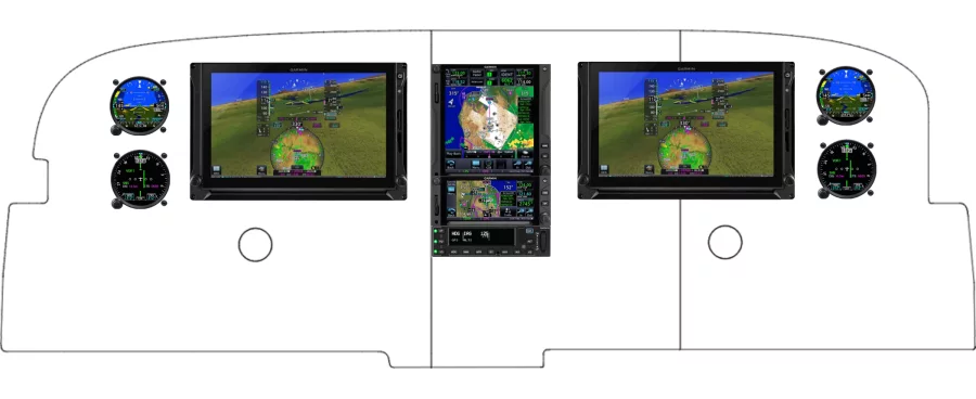 A Piper Aircraft PA-46-350 instrument panel design