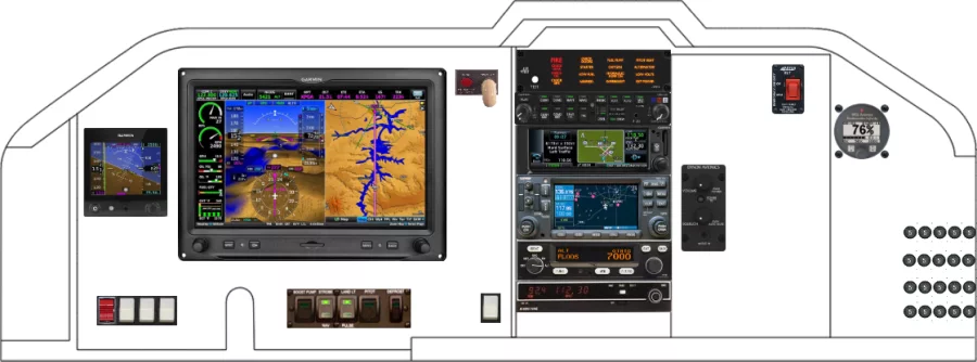 An Mooney M20k instrument panel design