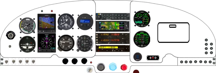 An Mooney M20C M20E M20F instrument panel design